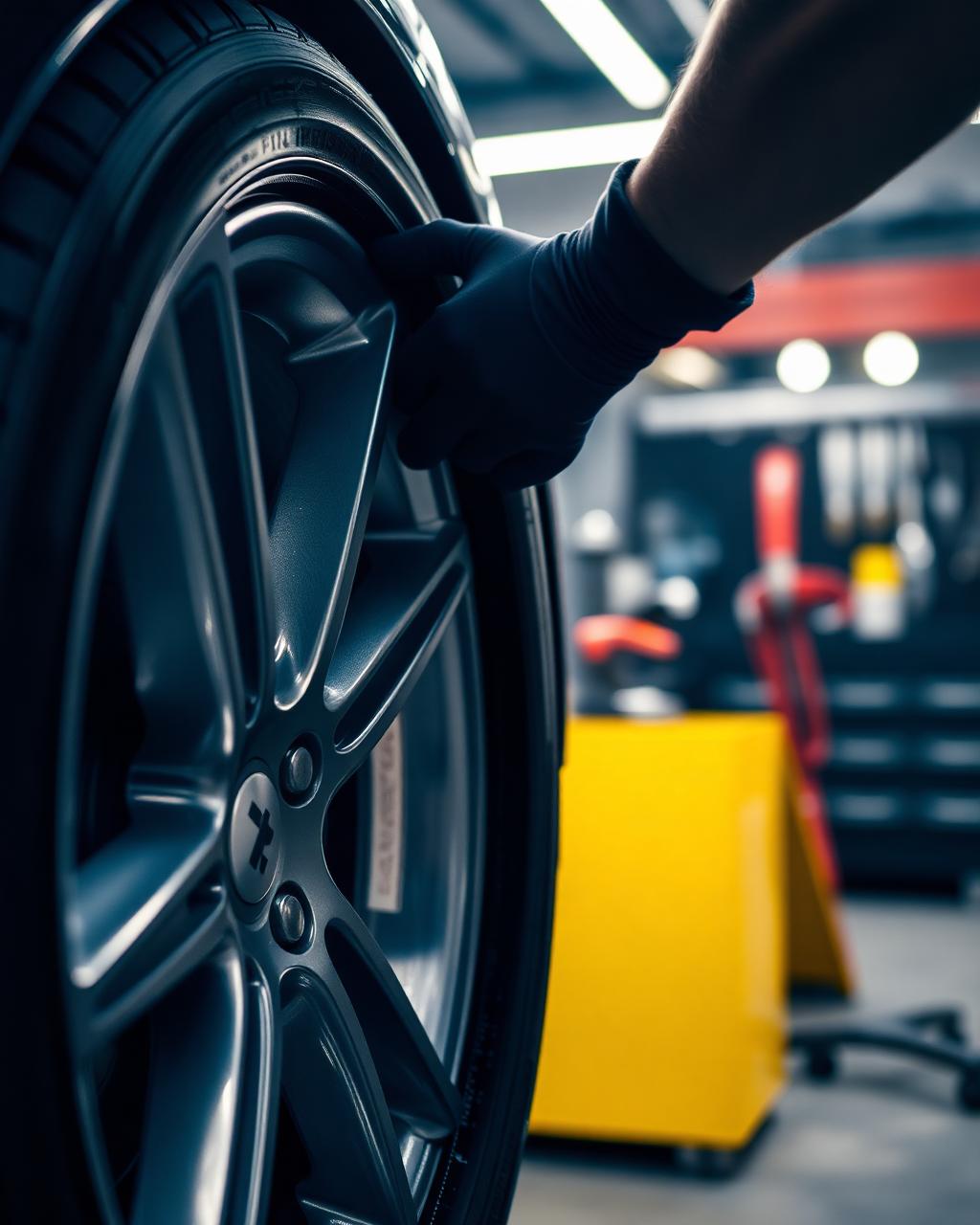 Mobile tyre fitting in Hertford — AC Mobile Tyre technician at work